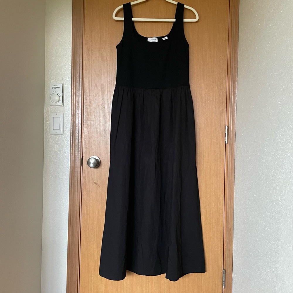 Marcella NYC Clara Black Midi Dress - Picture 4 of 6